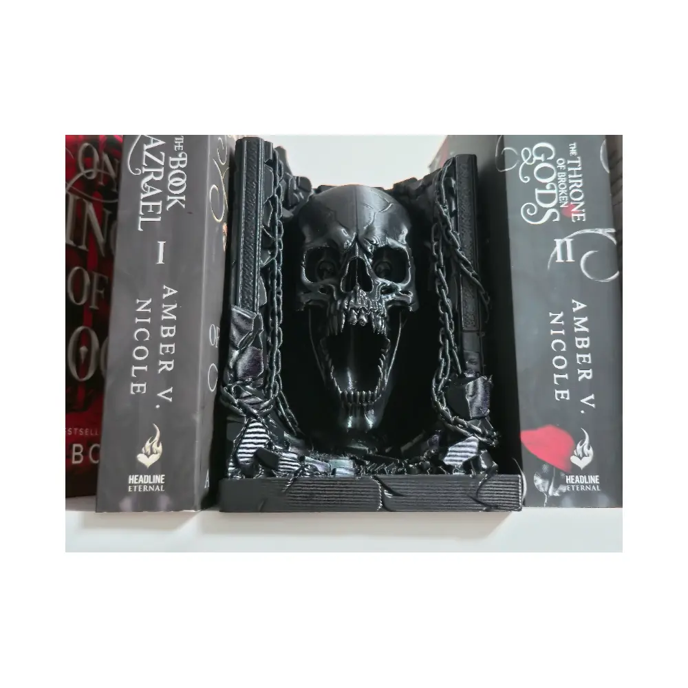 Curse Skeleton Book Display Gothic Shelf Decoration Horror Figurine Tabletop Model Gothic Elements Ghost Shelf