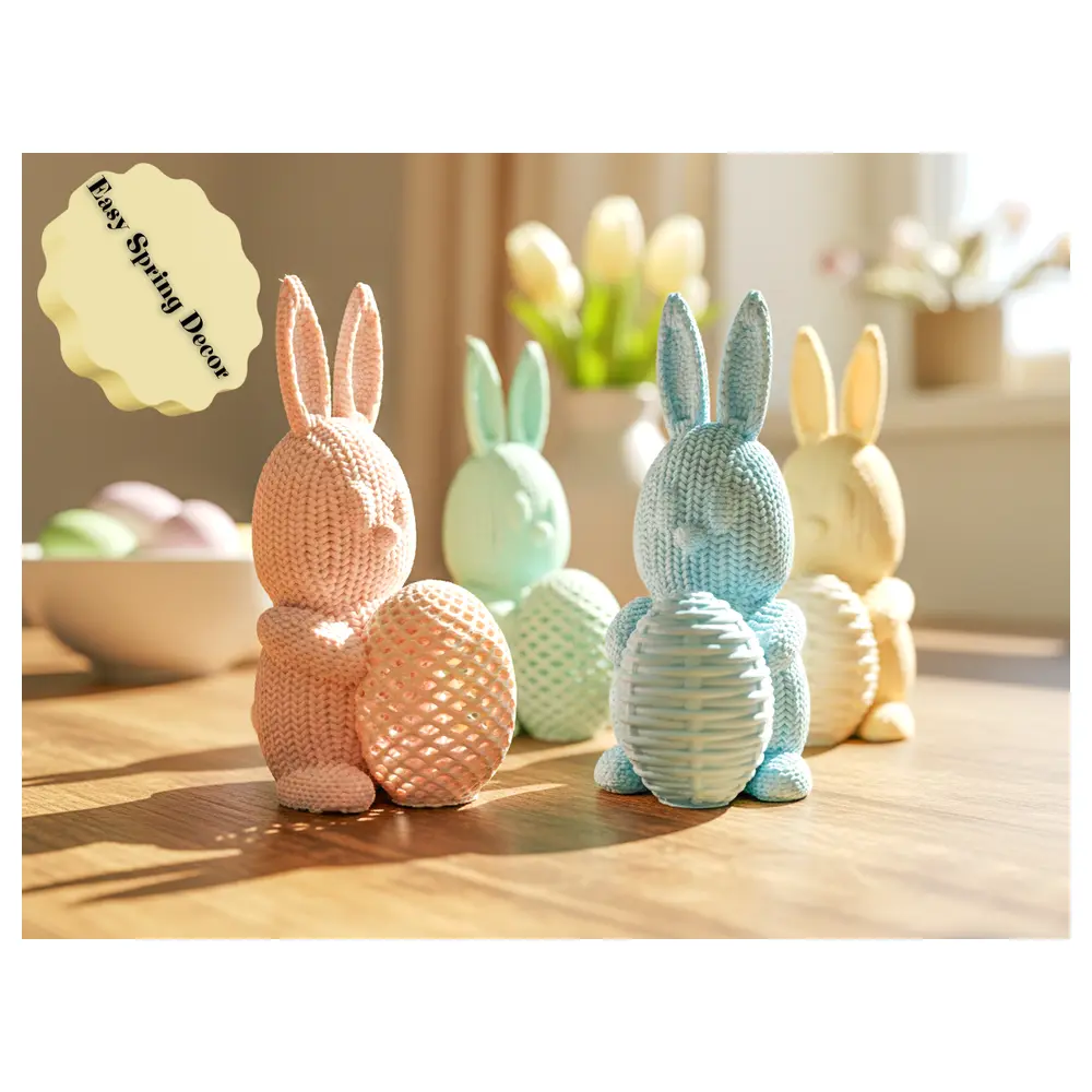 Crochet Easter Rabbit DIY Handmade Tutorial Rabbit Crochet s Festive Decoration