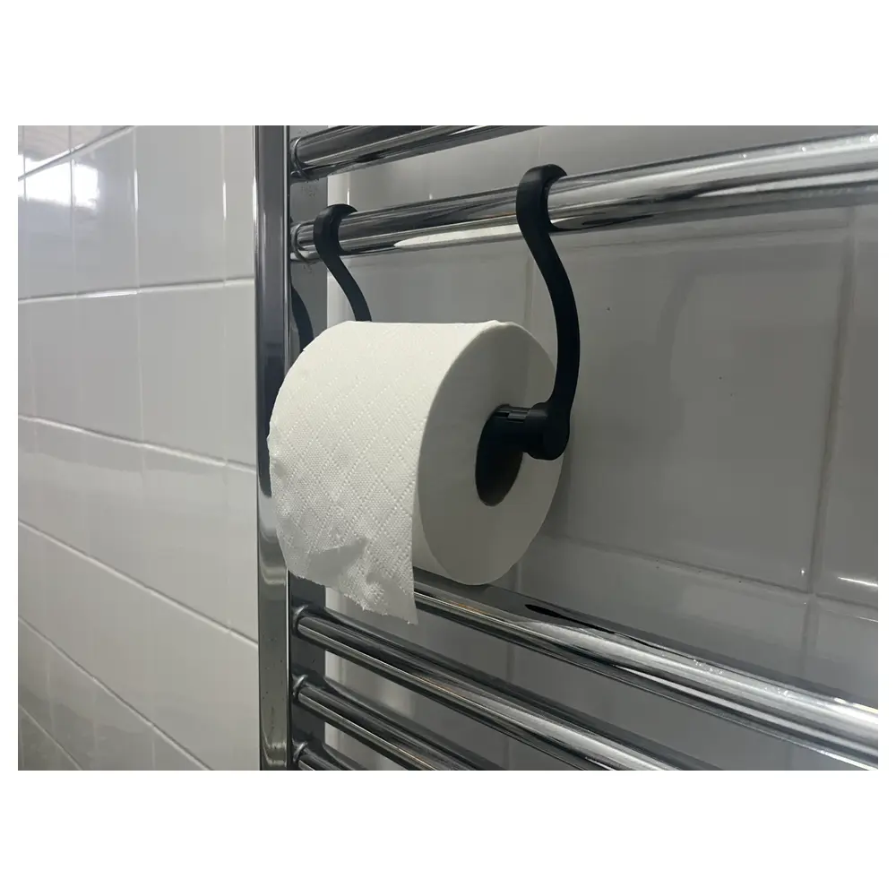 Towel Paper Dispenser Automatic Roll Holder Rotating Wall Mounted Bathroom Kitchen Multi Functional Utility