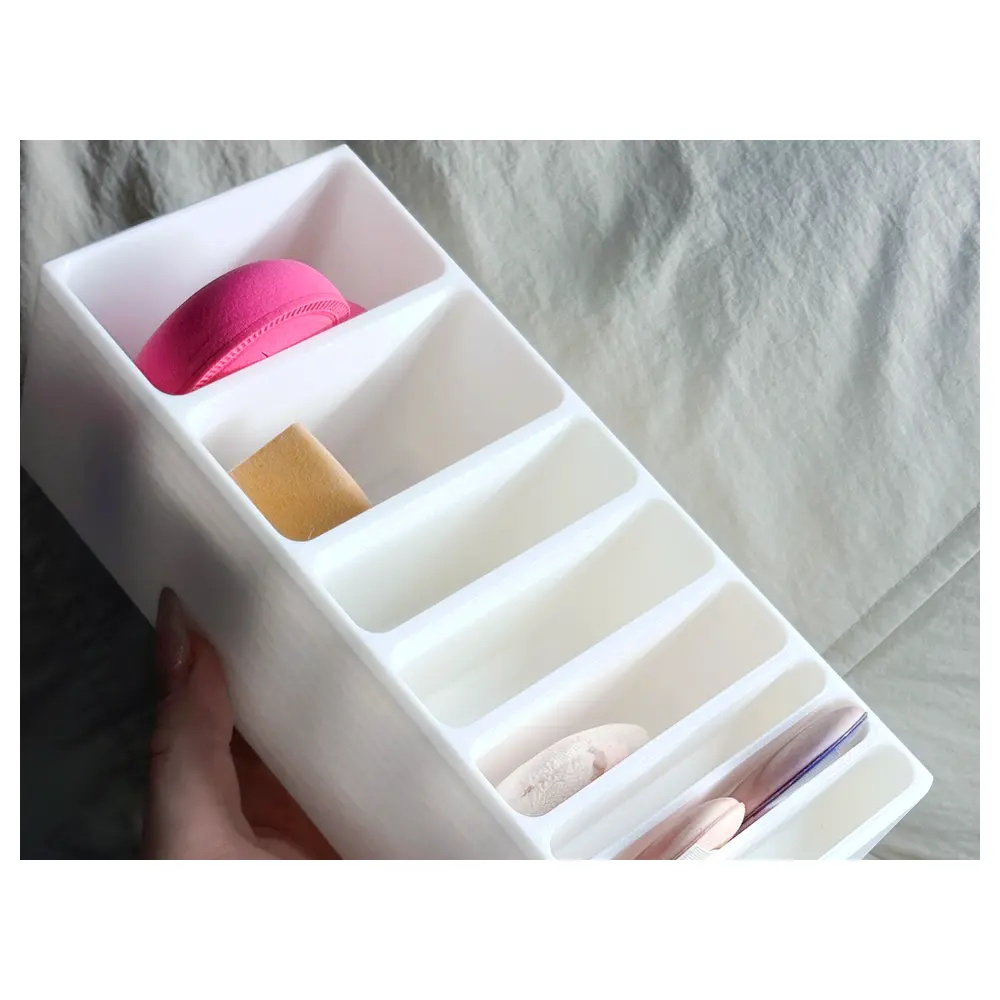 Makeup Brush Organizer Absorbent Compartments Cleaning Easy Grab Storage Solution Brush Holder Organizer