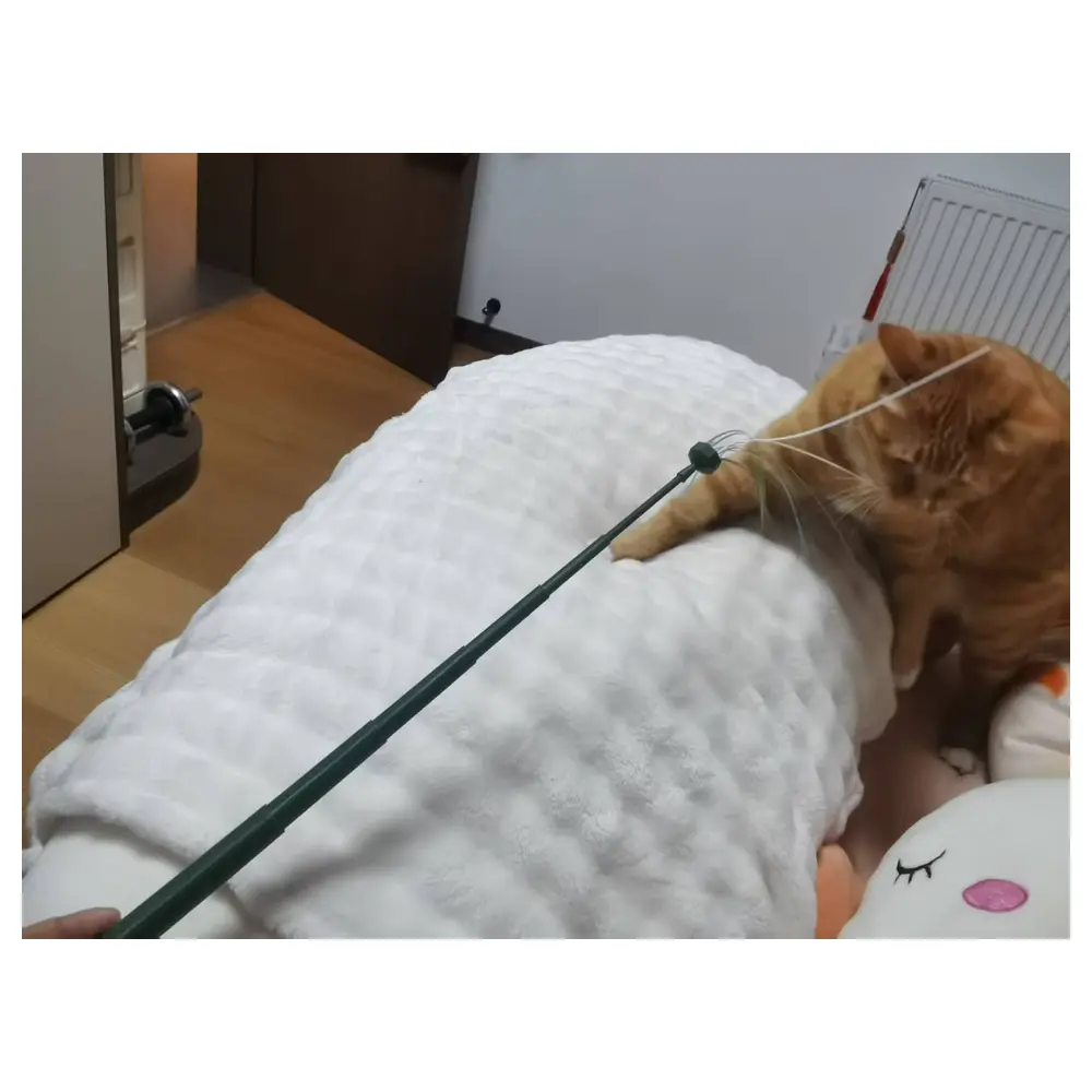 Teaser Wand Cat Toy Flow Stick Cat Scratching Post Interactive Cat Toy Anxiety Relief