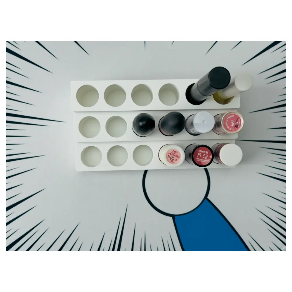Lipstick Organizer 3 Compartment Holder Multi Purpose Makeup Case Cosmetic Organizer Storage Container
