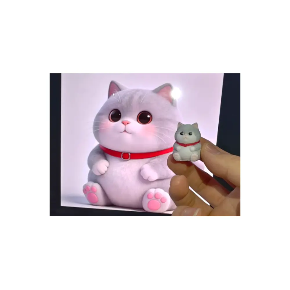 Xiao Pang Mao Fat Cat Cat Desktop Figurines Cartoon Toys Animal Tail Decoration Kids ing Toys Cute