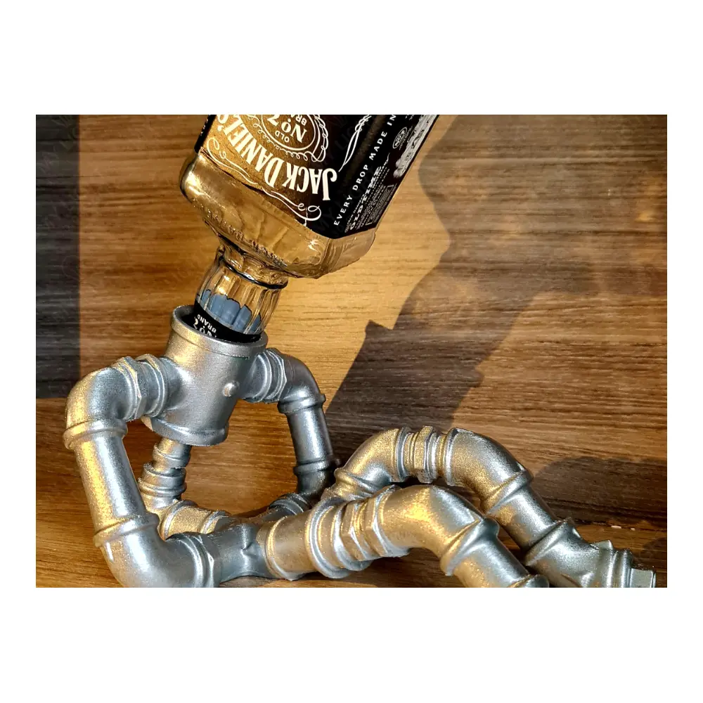 Industrial Style Wine Bottle Rack Pipe Decor Wine Cabinet Wall Mounted Display Shelf Wine Storage Pipe Guest