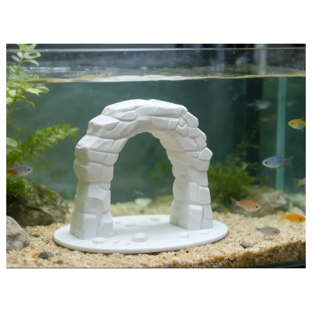 Aquarium Decoration Stone Door Style Water Feature Aquarium Accessories Aquarium Repair Decoration Stone