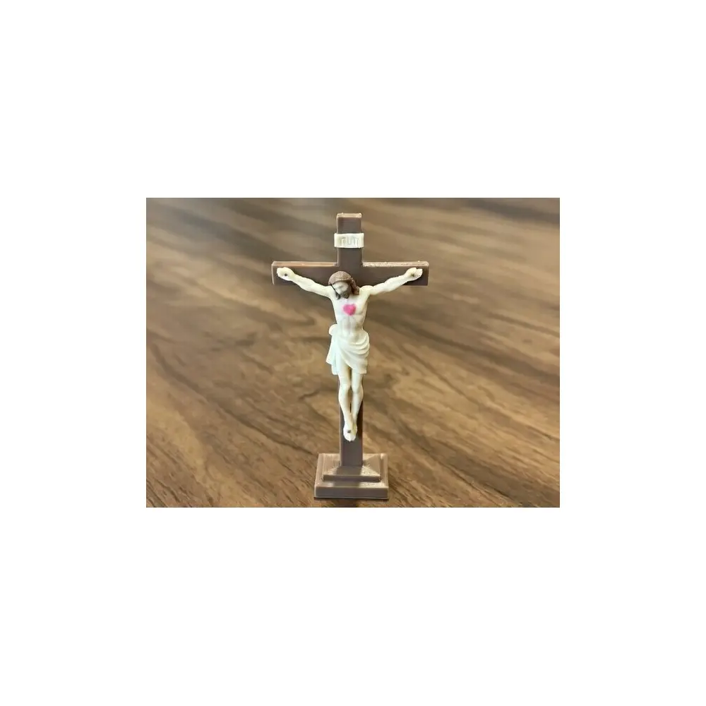 Cross Sculpture Shape Christian Art Jesus Statue Religious Symbol Faith Ornament