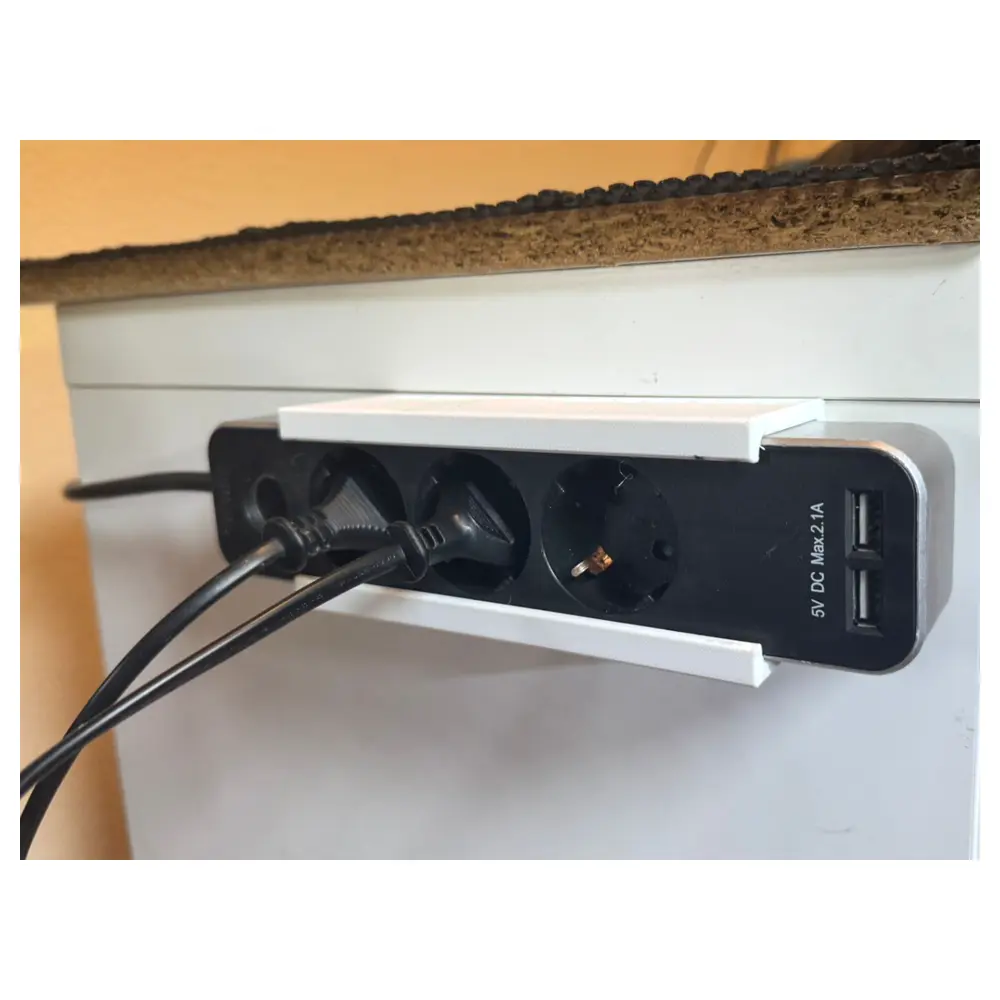 Power Outlet Holder Mounting Bracket Drill Hole Paste Wall Bracket Desktop Support Easy Installation Convenient