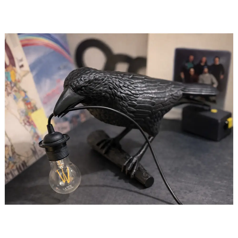 Norse Crow Sculpture Bird Decoration Art Statue Home Decor Ornament Figurine