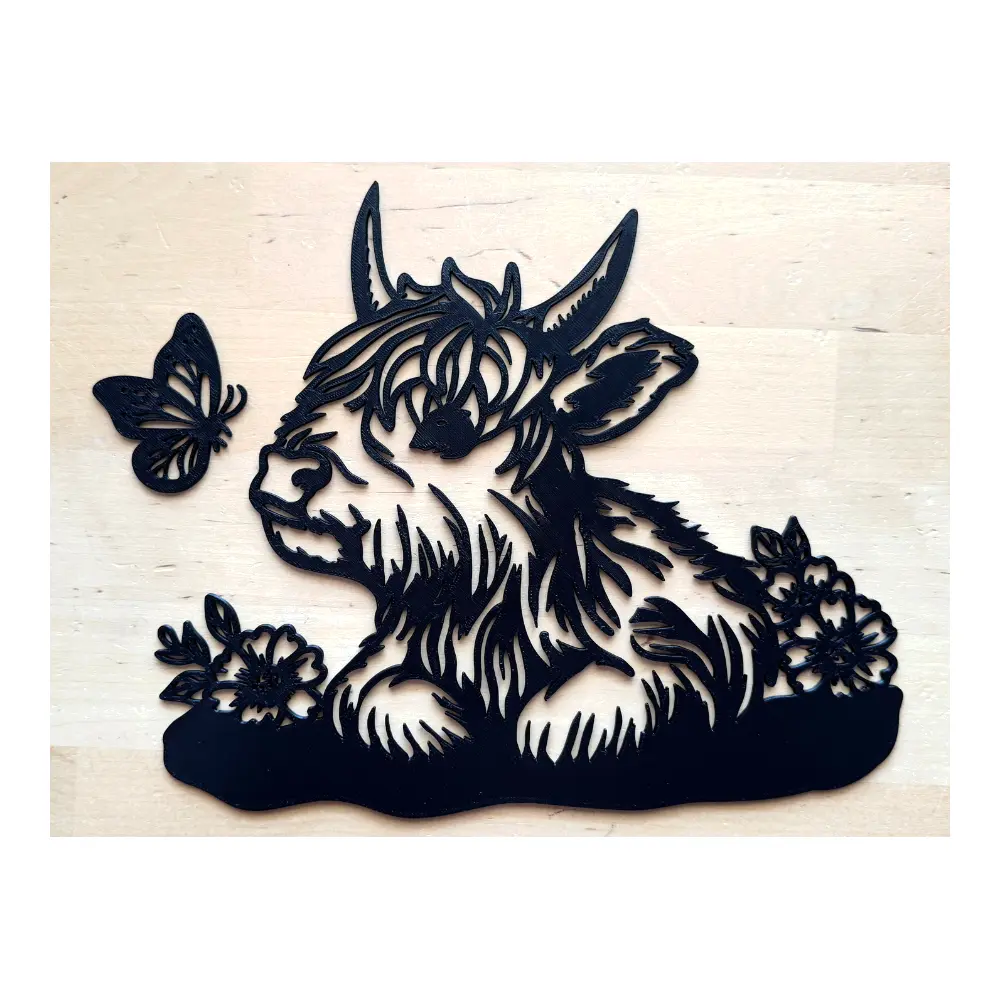 Highland Cattle Wall Decor Wallpaper Wall Covering Wall Art Villa Decoration Modern Minimalist Art Wall