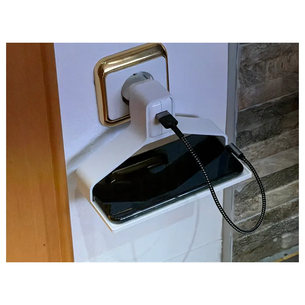 Plug in Power Adapter Phone Charger Organizer Stand Phone Charger Holder Multi functional Phone Storage Mobile Accessories