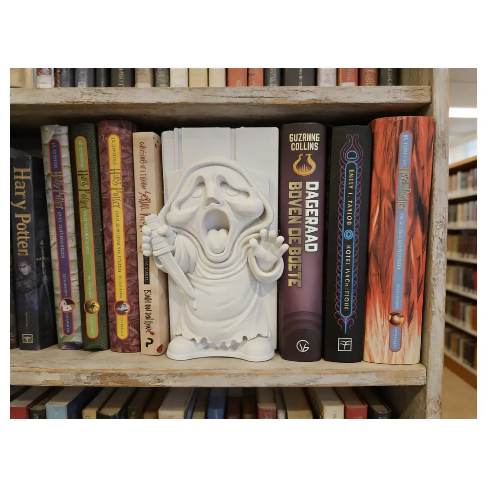 Scream Horror Figure Book Display Ghost Face Collectible Toy Horror Novel Decoration Ghost Face Model