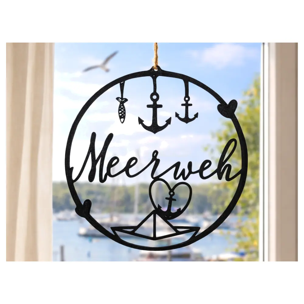 Ocean Breeze Window Door Decorative Rings Flower Wreath Curtain Accessories Home Decor Ocean Theme