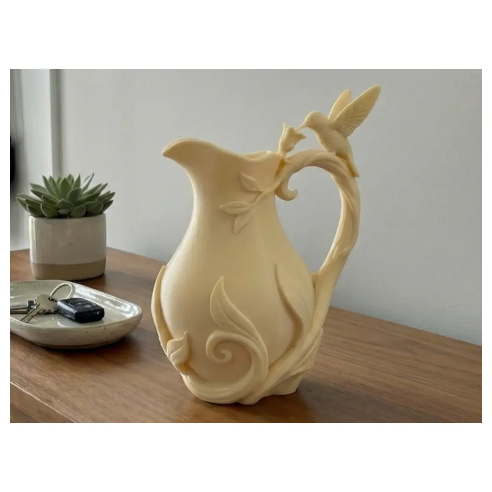 Hummingbird Vases Decorative Flower Pots Ceramic Bird Flower Jars Hummingbird Flower Holder Bird Figurines Plant Pots