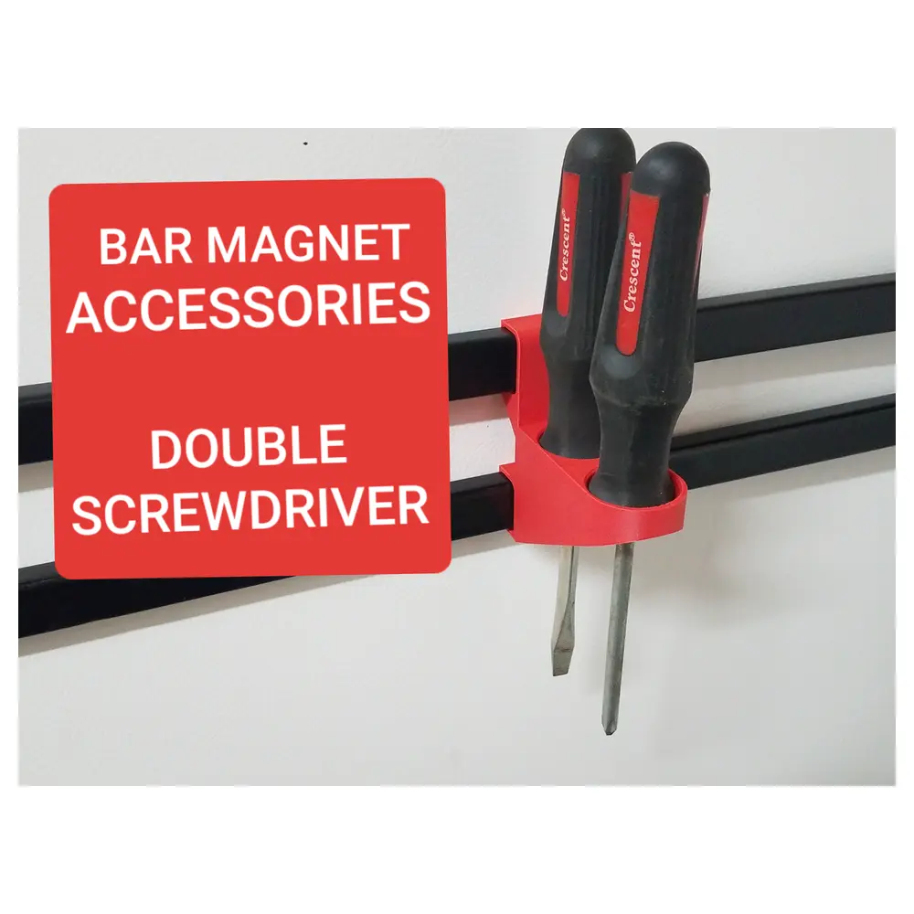 Double Screwdriver Holder Magnetic Accessories Screwdriver Organizer Magnetic Fixation Screwdriver Tool Storage