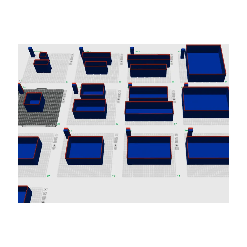 Gridfinity Storage Boxes X9 674mm High Organizer Boxes Storage Solutions Universal Storage