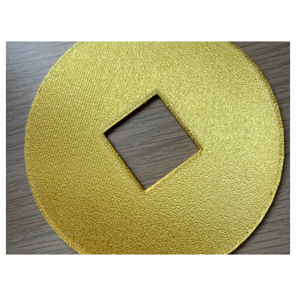 Copper Coin Coasters Copper Pad Table Decoration Kitchenware Table Fragile Handle with Care Gift Item