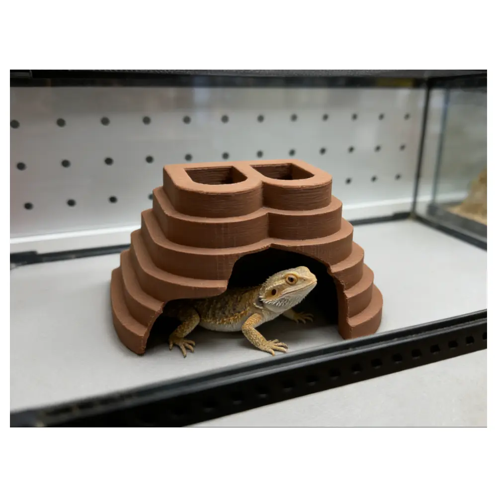 Terrarium Habitat Amphibian Shelter B Shaped Pet House Outdoor Shelter Decorative Aquarium Hideaway