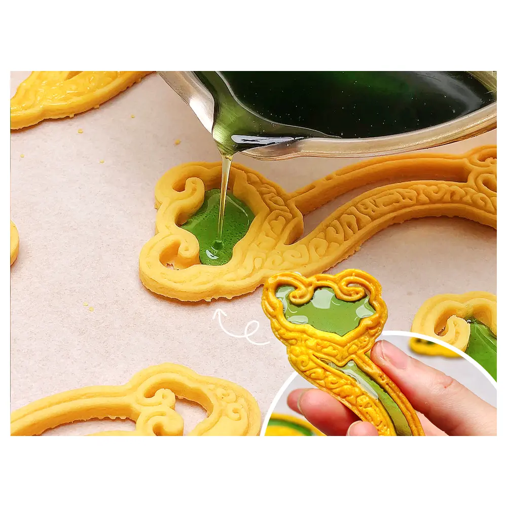 Cookie Molds Orange Glass Cookie Cutter Baking Supplies Cute Shapes Cookie Making