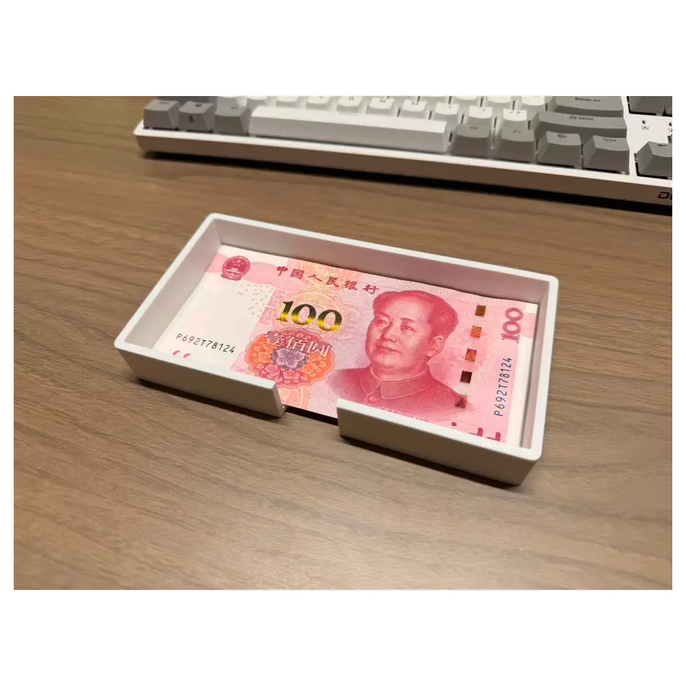 Cash Organizer Box Piggy Bank Wallet Money Clip Change Box Financial Savings Storage