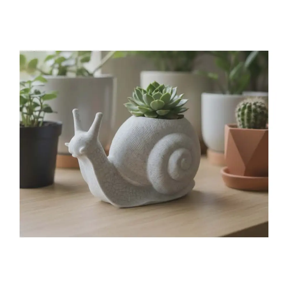 Snail Planters Creative Pots Small Plants Flower Pot Planters Decoration Flowers Plant Growing Gardening Pots
