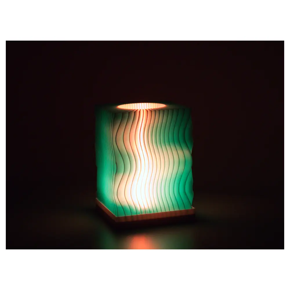 Wave Dynamic Glowing Cube Water Ripple Creative Decoration Indoor Effects Wave