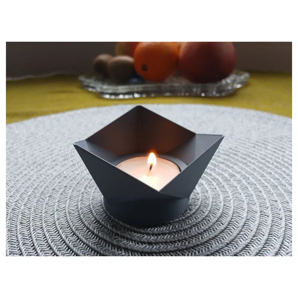 Tea Candlestick Ceramic Decorative Figurine Home Decor Creative Gift Festival Decoration