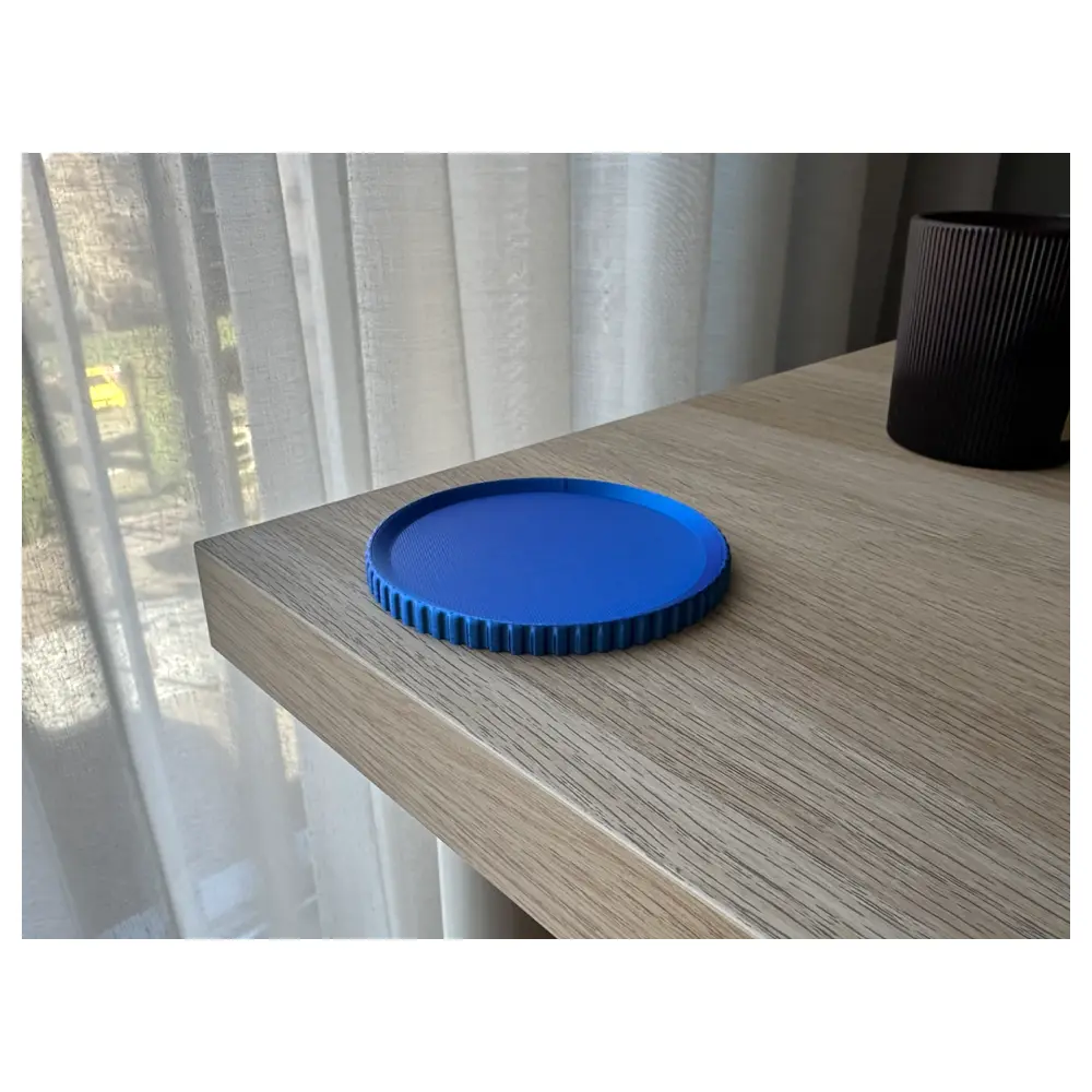 Ribbed Coasters Minimalist Silicone Heat Table Protector Cup Mat Set Durable