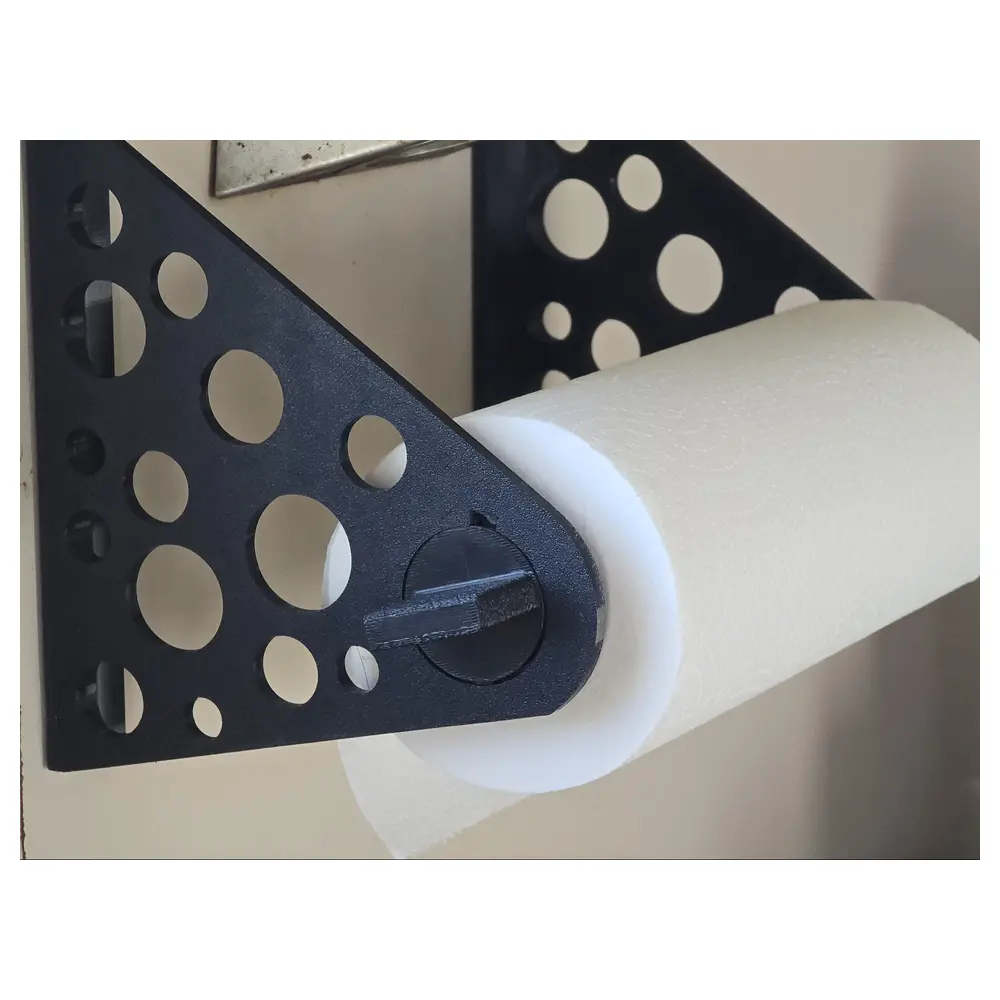 Kitchen Paper Towel Holder Wall Mounted No Drilling Paper Towel Storage Shelf Wall Organizer Home Storage