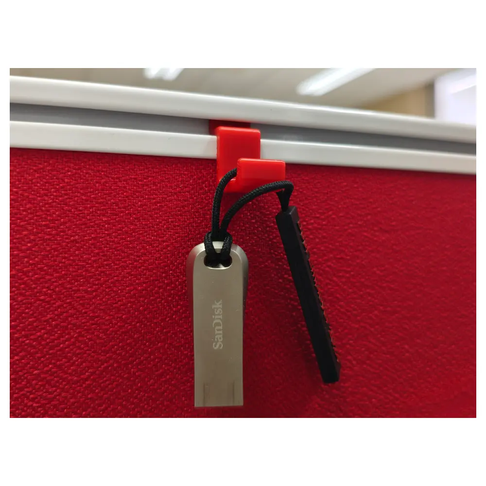 Mini Office Screen Divider Hooks 2g Wall Mount Adhesive Desk Holder Office Accessories Hanging Hook