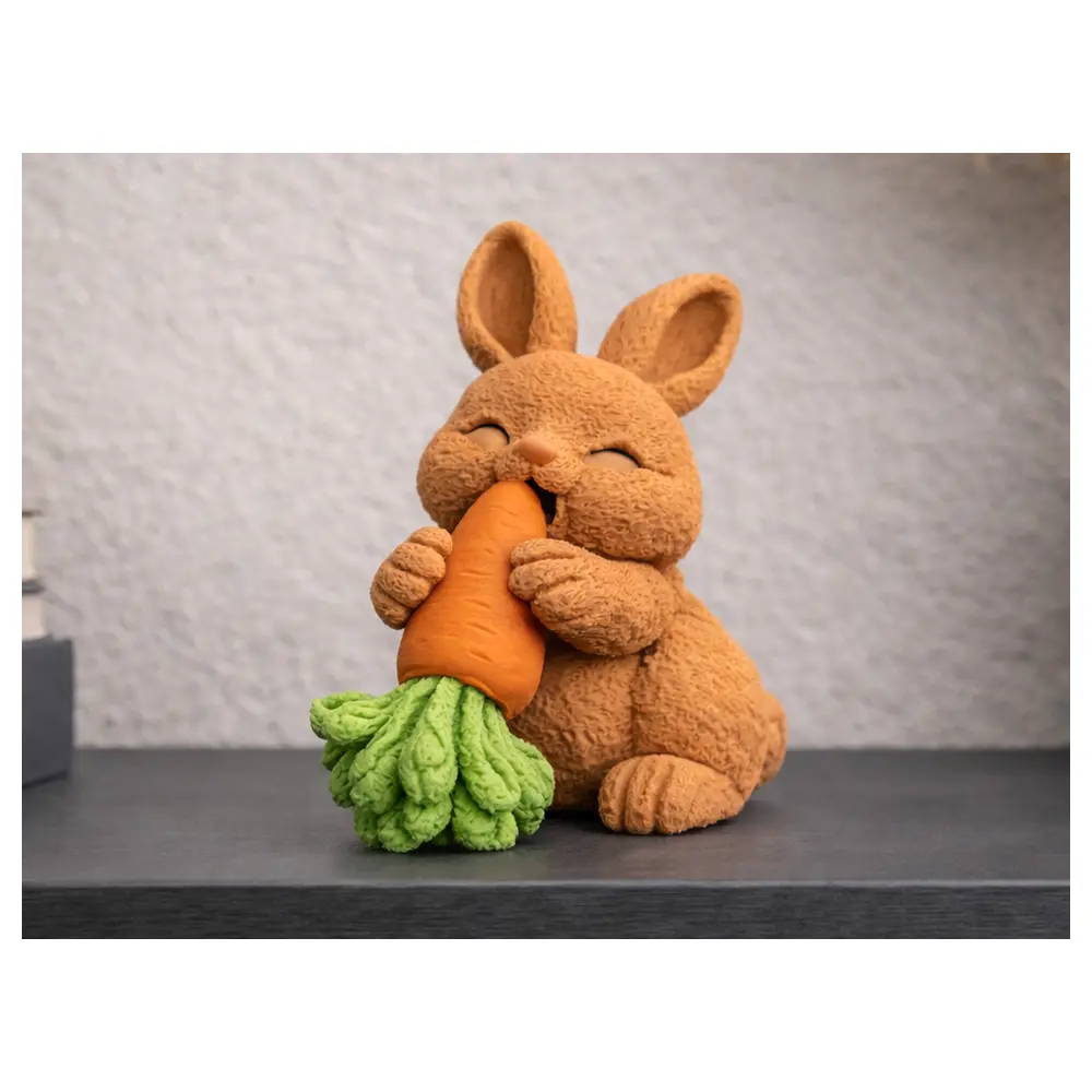 Cute Easter Bunny Carrot Toy Decoration Festive Gift Creative Spring Bunny