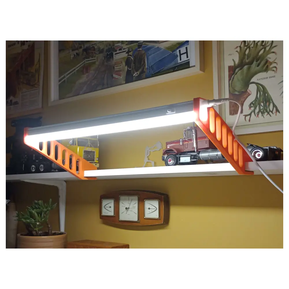 Fluorescent Tube Stand Wooden Support Bracket Repair Installation Replacement Accessories