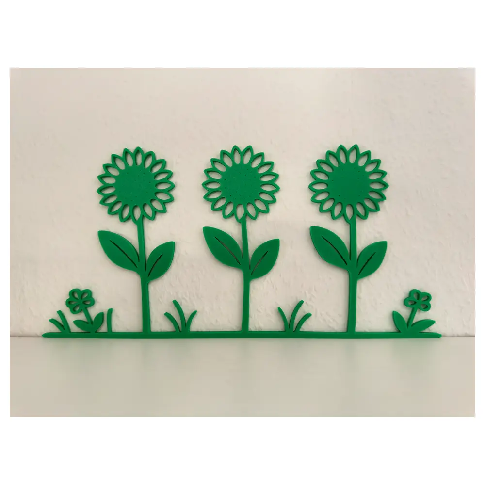 Sunflower Field Wall Decor Window Painting Wall Art Floral Landscape Painting Wall Stickers Plant Decoration Wall Art