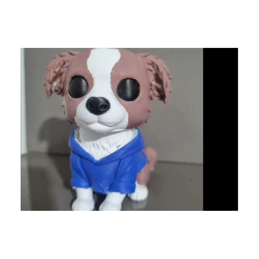 Stylized Dog Sculpture Wearing Hat Puppy Figurine Art Home Decor Pet Gift Modern Design