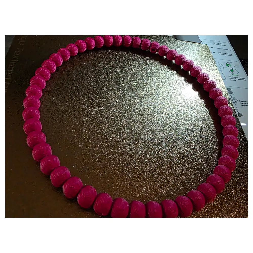 Beaded Flower Ring 15cm Craft Decor String Garland Wedding Party Decoration DIY Handmade