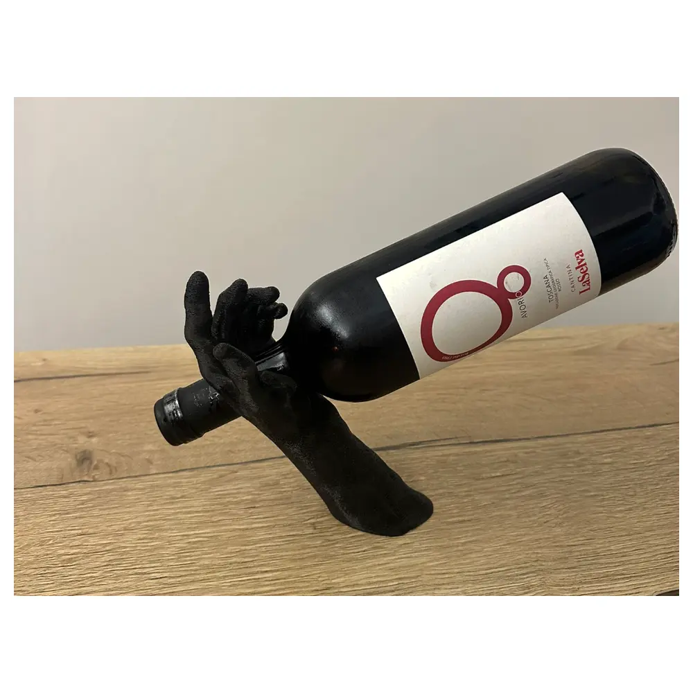 Hand Shaped Wine Rack Creative Display Wine Bottle Holder Bar Decor Premium Wine Glasses Easy Clean