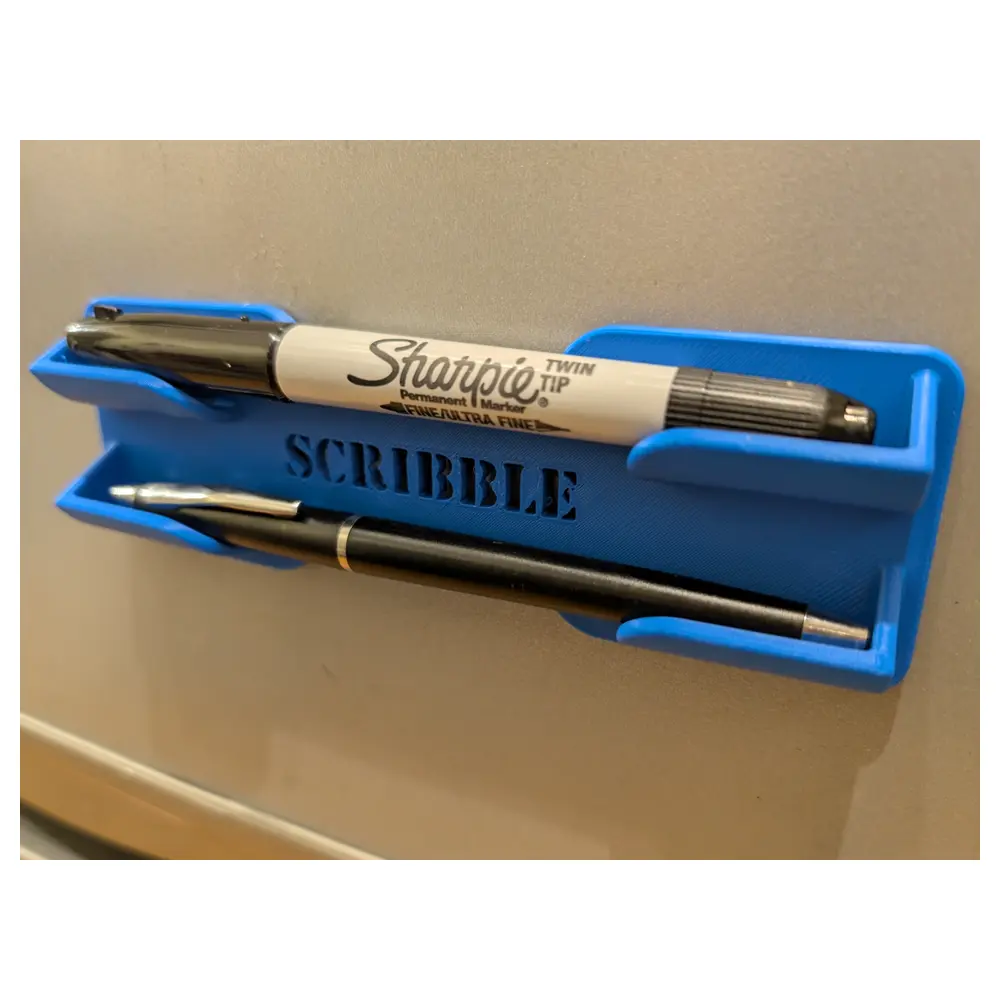 Refrigerator Magnetic Pen Holder Magnetic Pencil Cup Fridge Accessories Kitchen Storage Magnetic Pen Holder Magnetic Clip