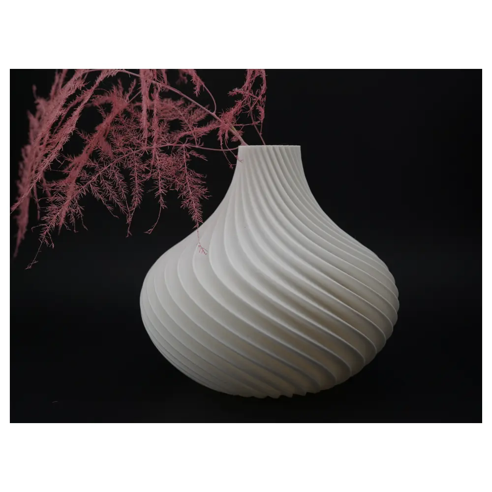 Flexible Vase Spiral Design Creative Decorative Item Home Decor Art Piece Decoration Multifunctional