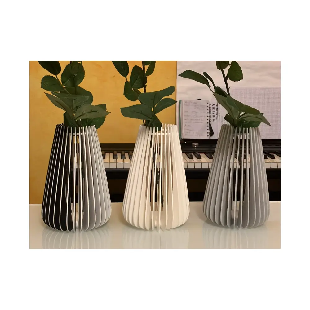 Modern Lattice Vase 3D Printed Decor Geometric Vase Multi faceted Vase Creative Home Decor Decorative Vase