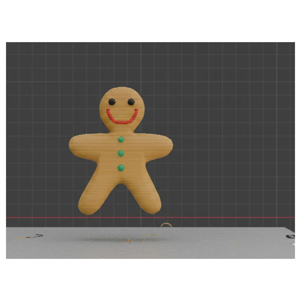 Gingerbread Man Decoration Toy Christmas Gift Cookie Person Making Supplies Parts Repair