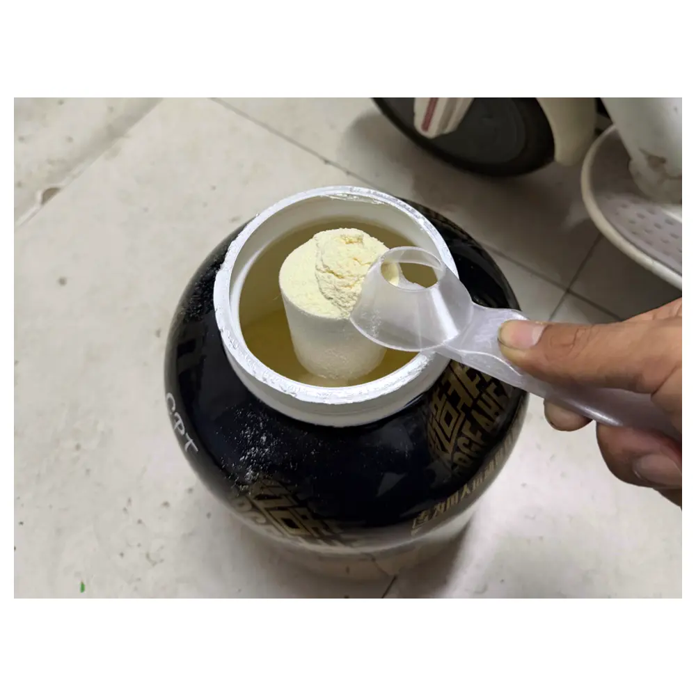 Sliding Protein Scoop Funnel Mixer Spoon Protein Scoop Fitness Nutrition Tool