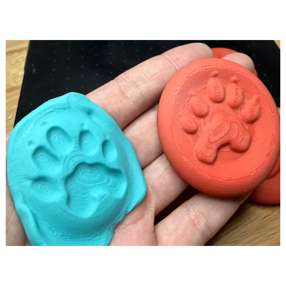 Taiwan Wild Animal Footprint Relief Stone Clay Stamp Stress Relief Art Supplies Crafting Creative Toys