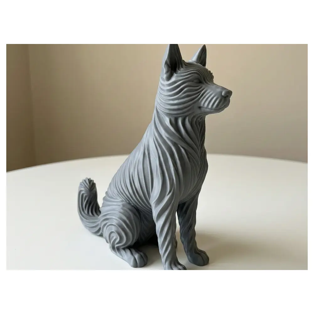 Elegant Dog Sculpture Stylized Art Figure Home Decor Pet Memorial Gifts Sculpture Parts