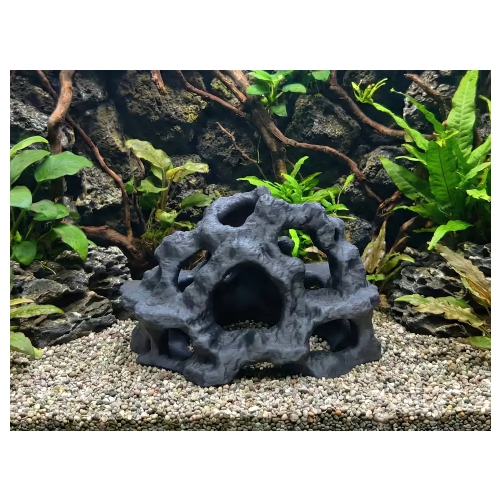 Natural Rock Aquarium Cave Decor Fish Tank Simulation Reef Habitat Fish Food Aquarium Accessories