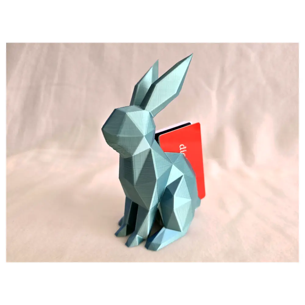 Rabbit Ear Business Card Holder Desk Organizer Cute Mini Bunny Ear Display Shelf Storage Accessories