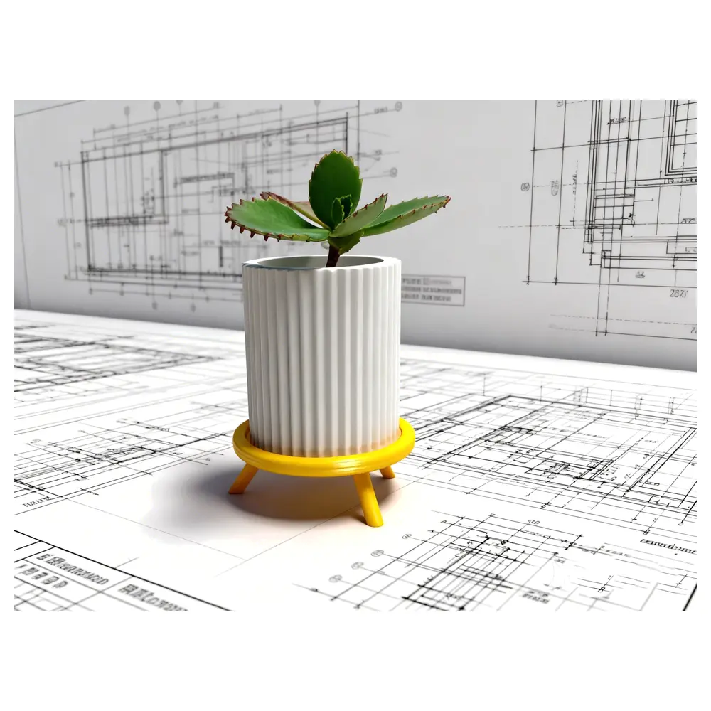 Mini Desktop Succulent Planters Simple Small Potted Plants with Drainage Holes Suitable for Succulents Home Decor