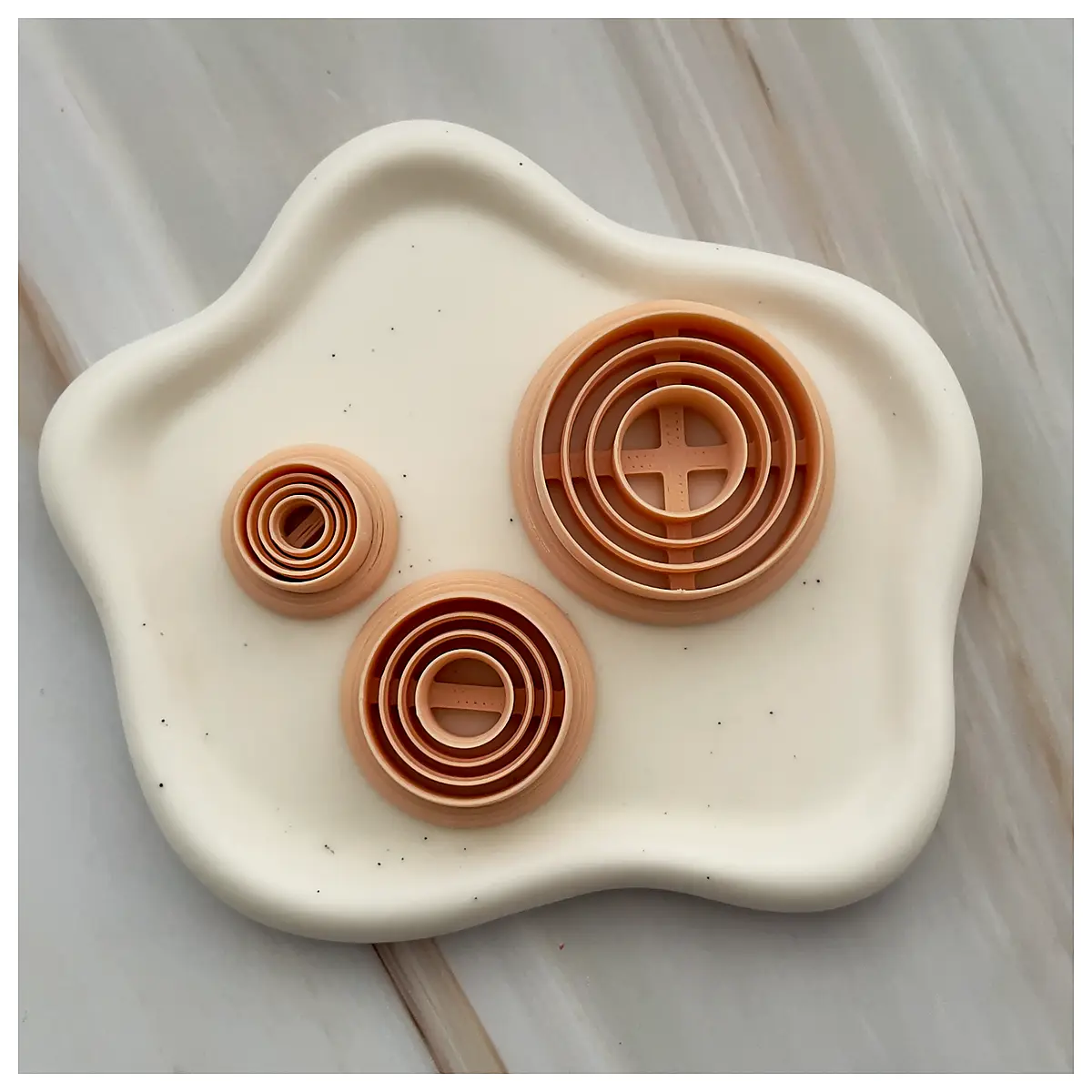 Circle Cutter Soft Clay Earrings Making Tools Earring Molds Pottery Tools Soft Clay Templates Cutting