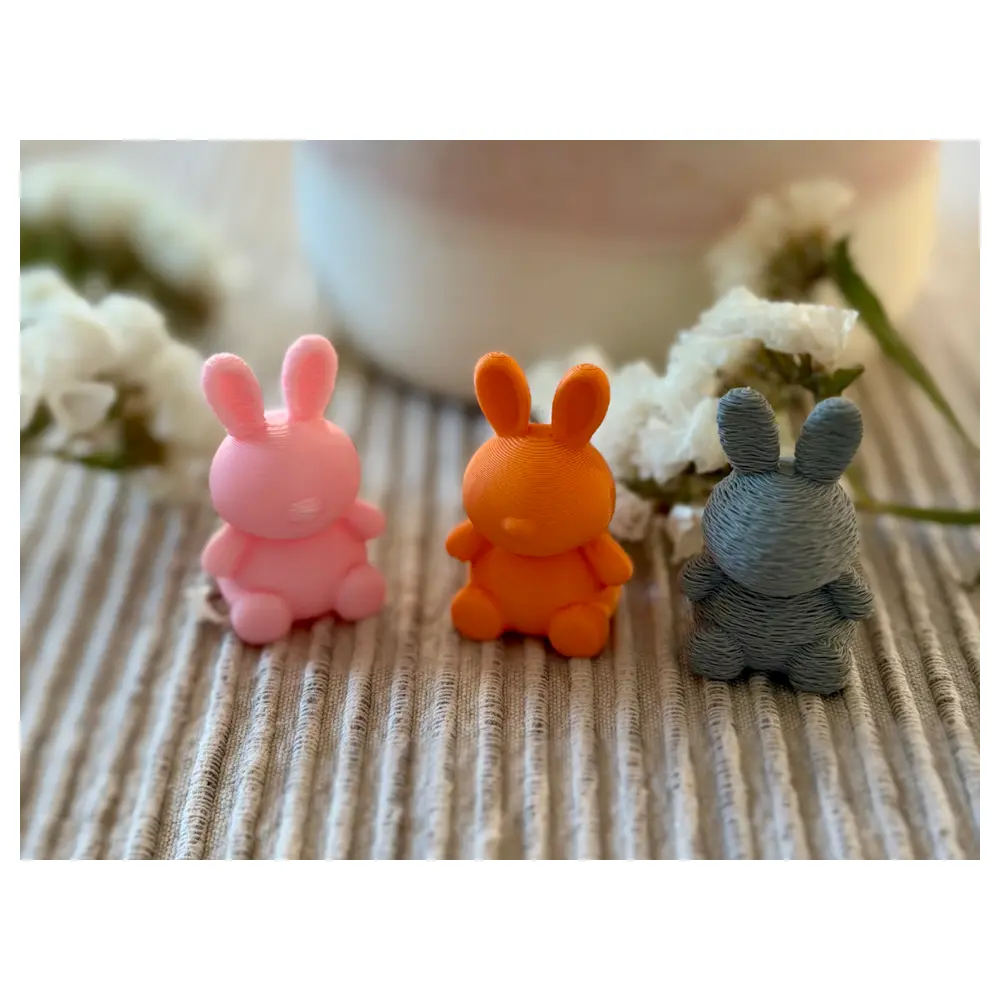 Easter Bunny Toy Mini Plush 35mm Cute Easter Decoration Festival Gift