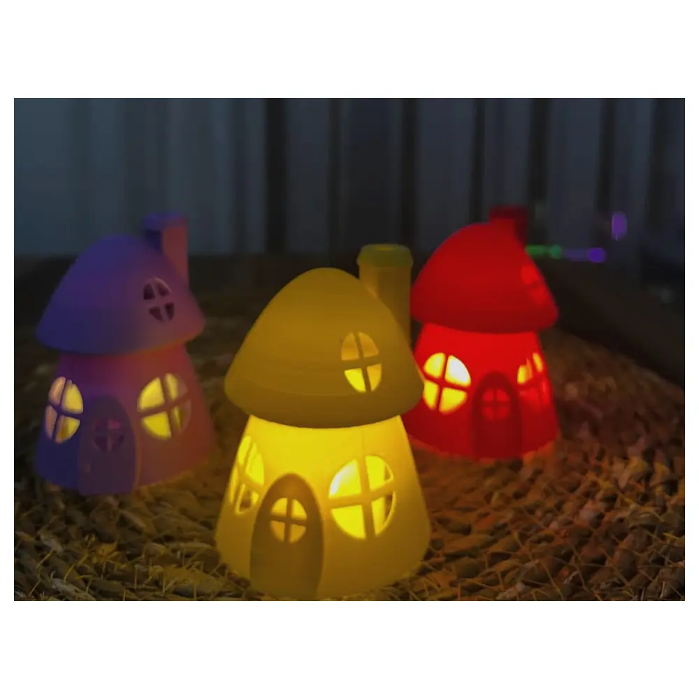 Night Mushroom House Stars Decoration Bedroom Lighting Quiet Sleep Smart