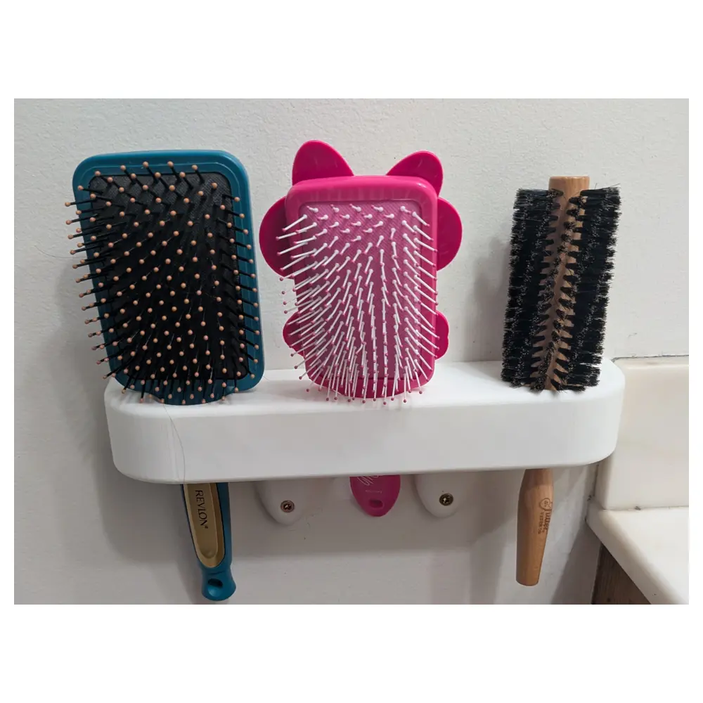 Brush Holder Mount Wall Mounted Storage Organizer Cleaning Tool Bathroom Shelf Kitchen Brush Hanger