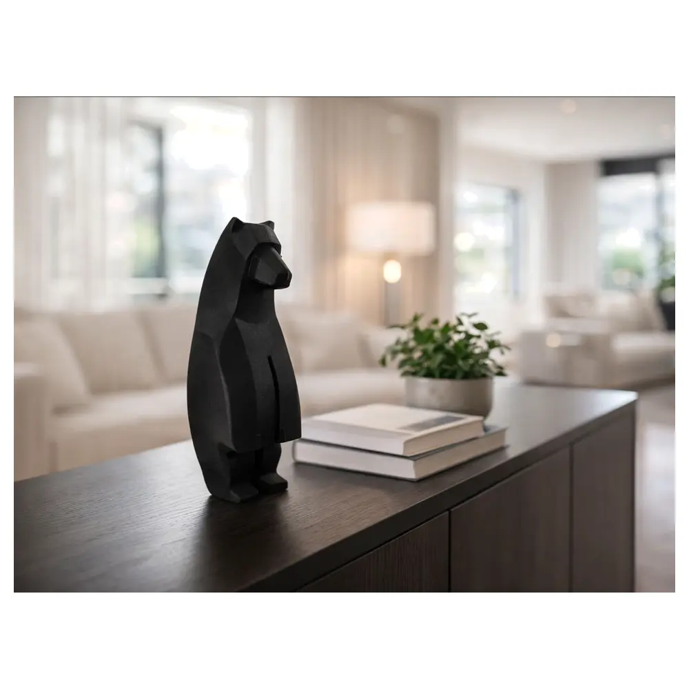 Standing Bear Statue Bear Sculpture Animal Figurine Outdoor Decor Garden Ornament Sculpture Parts Repair